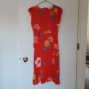Loft size 2 floral midi dress